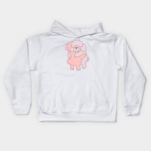 Poodle Hugs Kids Hoodie